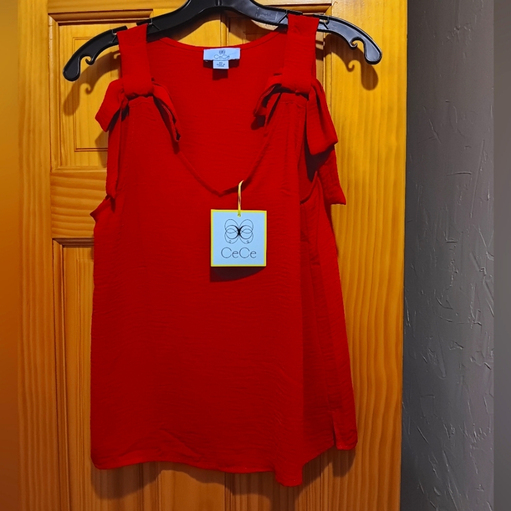 CeCe Bold Red Tank Top